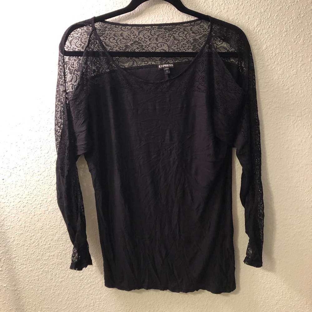 Express women’s black long sleeve top s/p